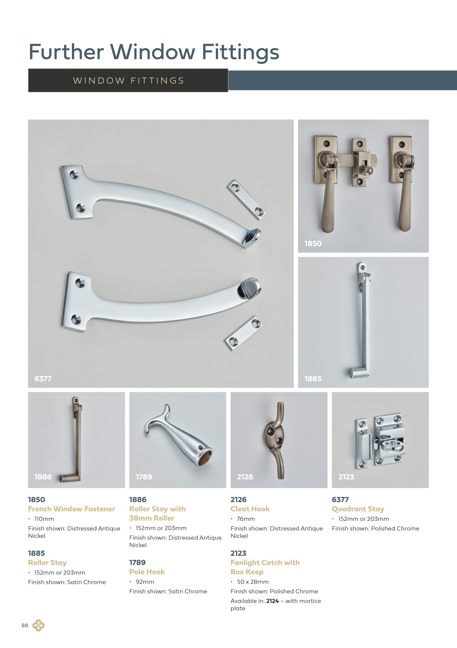 Window Fittings Luxury HandFinished Window Fittings