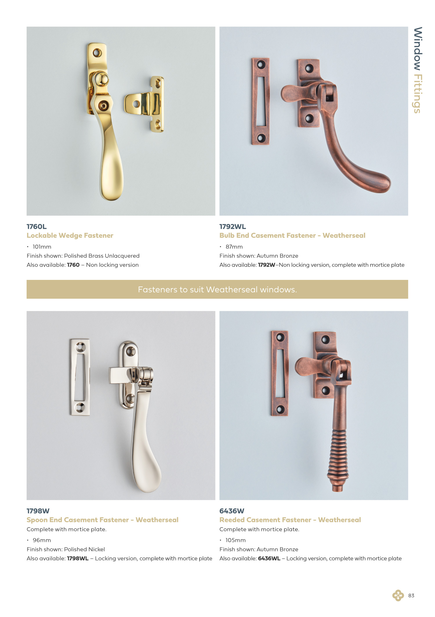 Window Fittings Luxury HandFinished Window Fittings