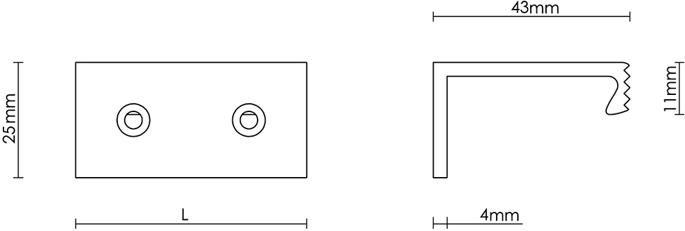 Edge Pulls Edge Pull - 12 Angle – ADH Fine Hardware