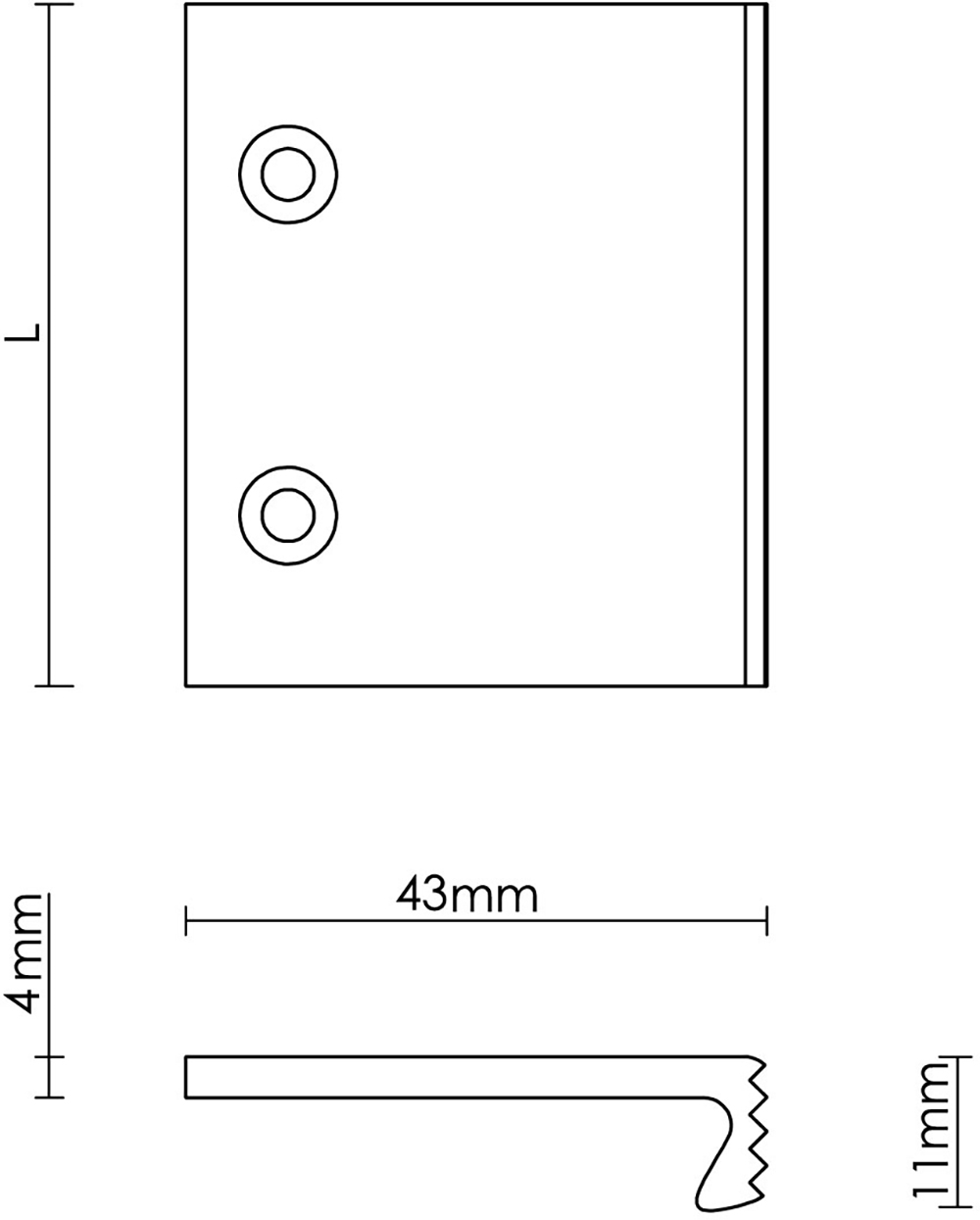 Pleated Top Fix Edge Pull