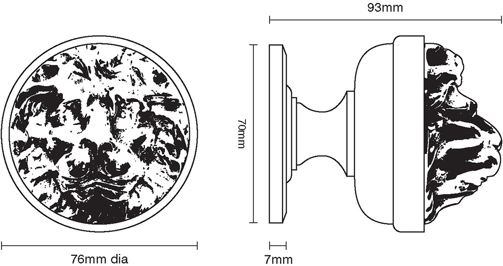 Lion’s Head Door Knob