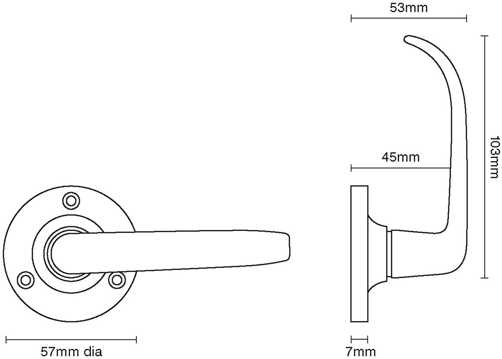 Stafford Lever On Round Rose