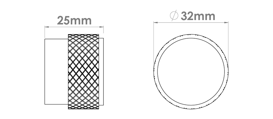 Diamond Silhouette Cabinet Knob