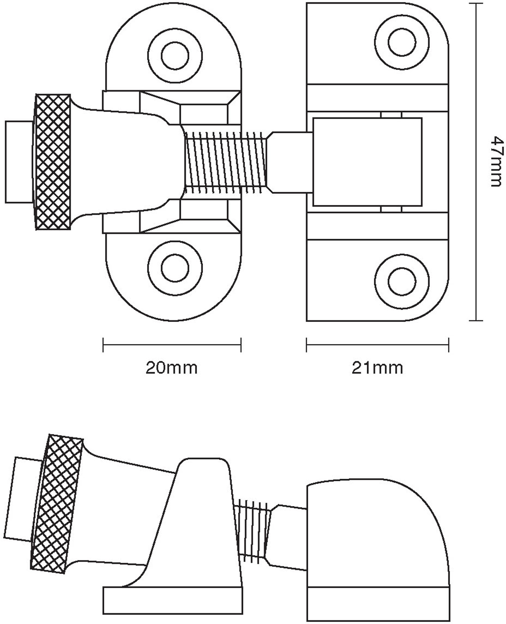 Lockable Brighton Fastener