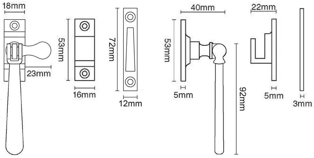 Casement Fastener