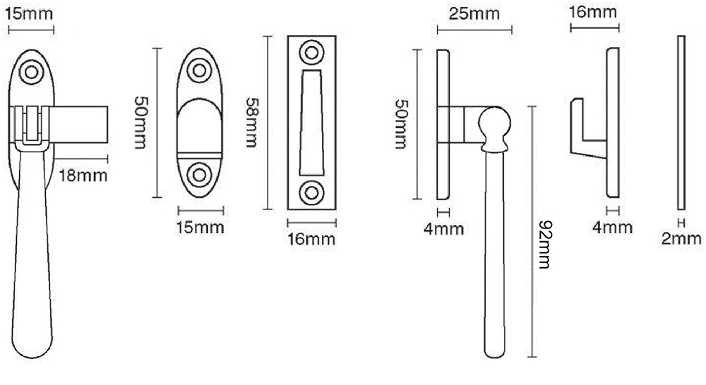 Casement Fastener