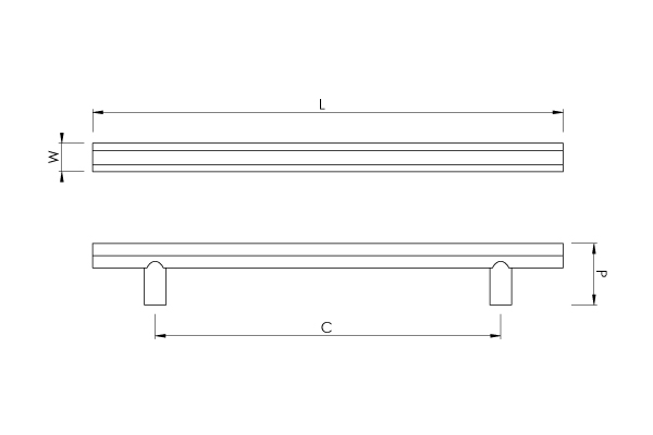 Hex Cabinet Handle