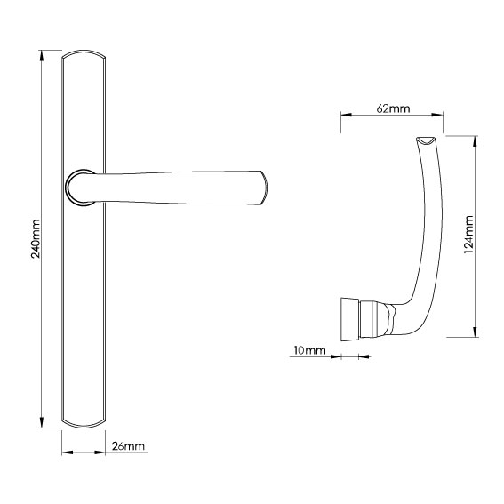 Floe Multipoint Door Handle