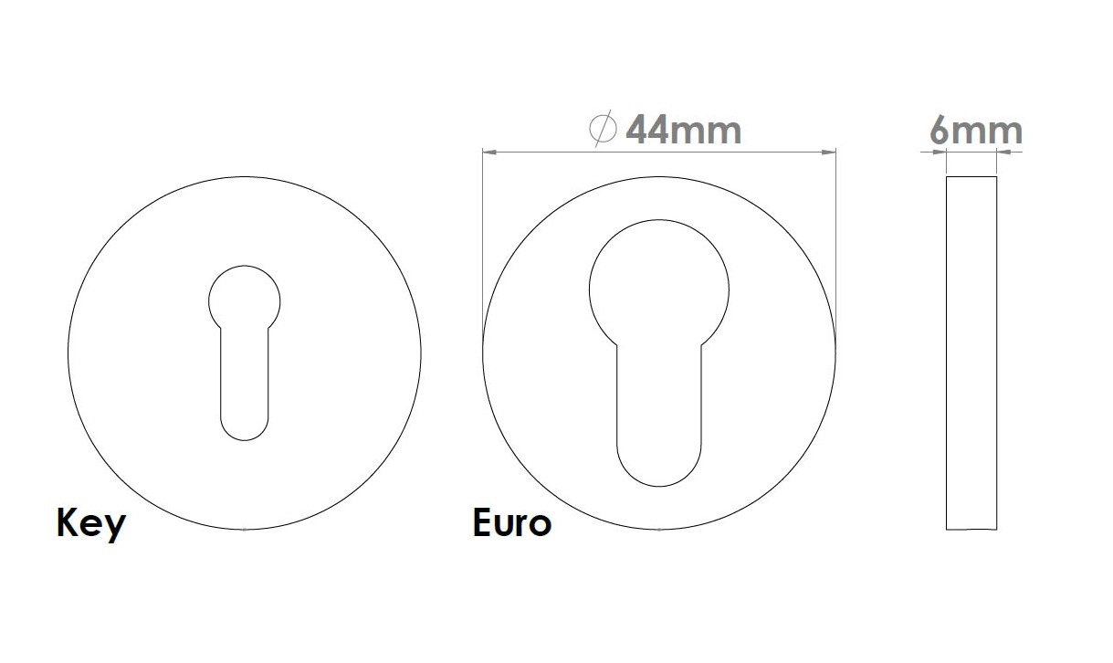 Round Edge Step Escutcheon