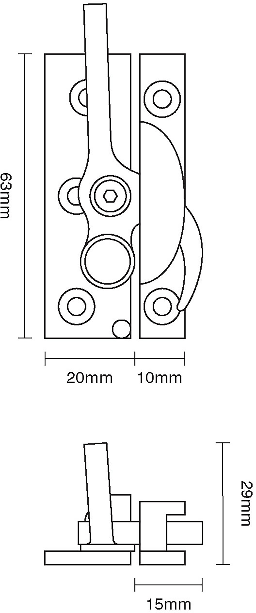 Lockable Claw Fastener