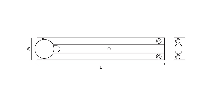 Lockable Knob Slide Action Bolt
