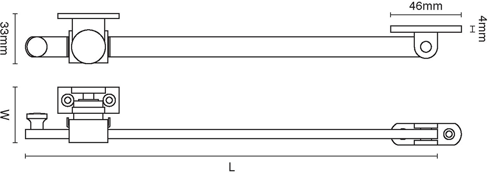 Sliding Stay For Inward Opening Windows