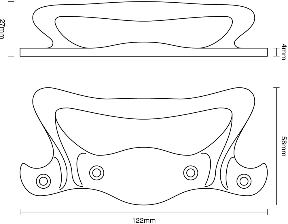 Art Nouveau Sash Handle