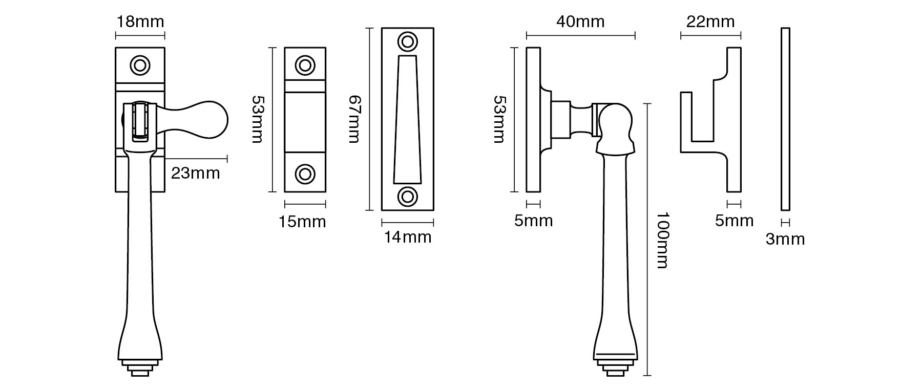 Fairmont Casement Fastener