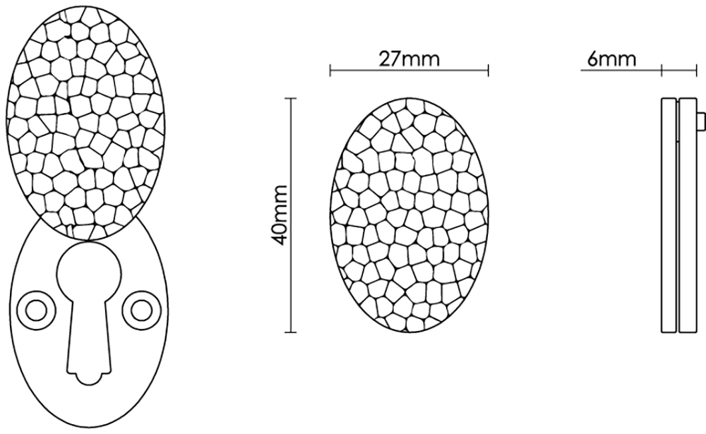 Hammered Braemar Escutcheon