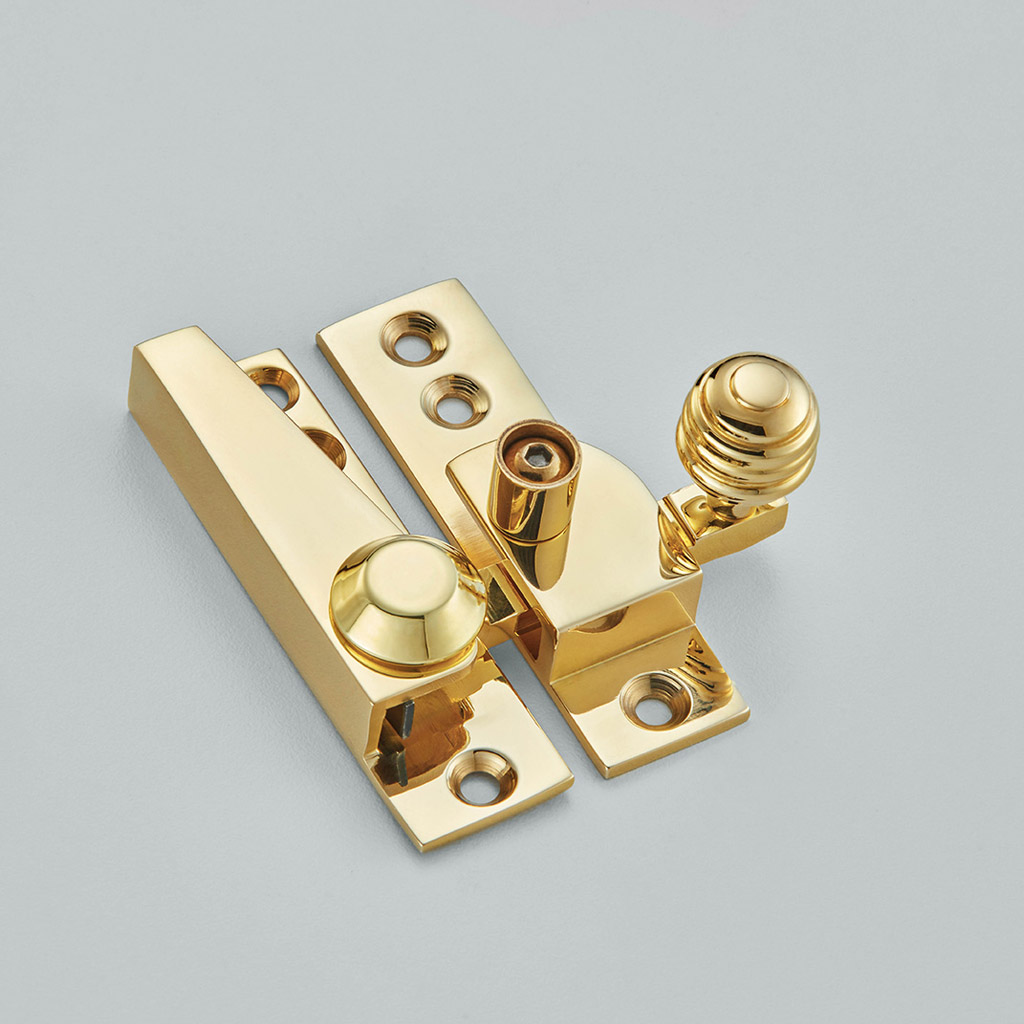 Reeded Knob Sash Fastener