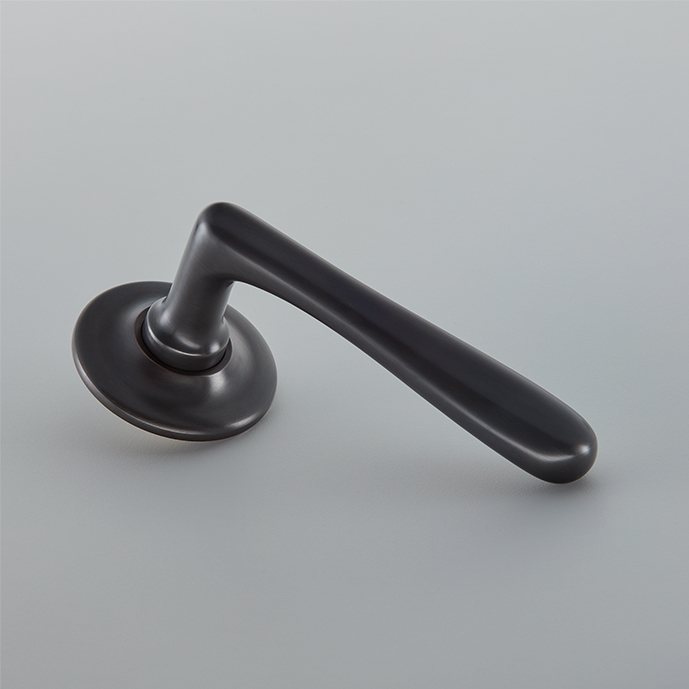 Elegance Door Handle on Arc Covered Rose