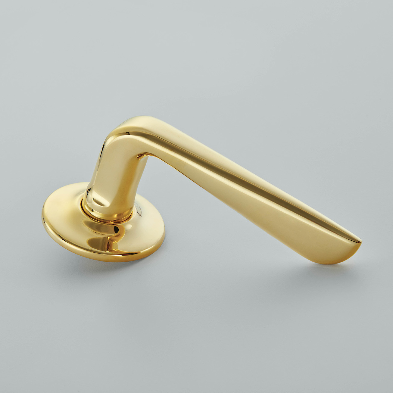 Celeste Door Handle on Arc Covered Rose
