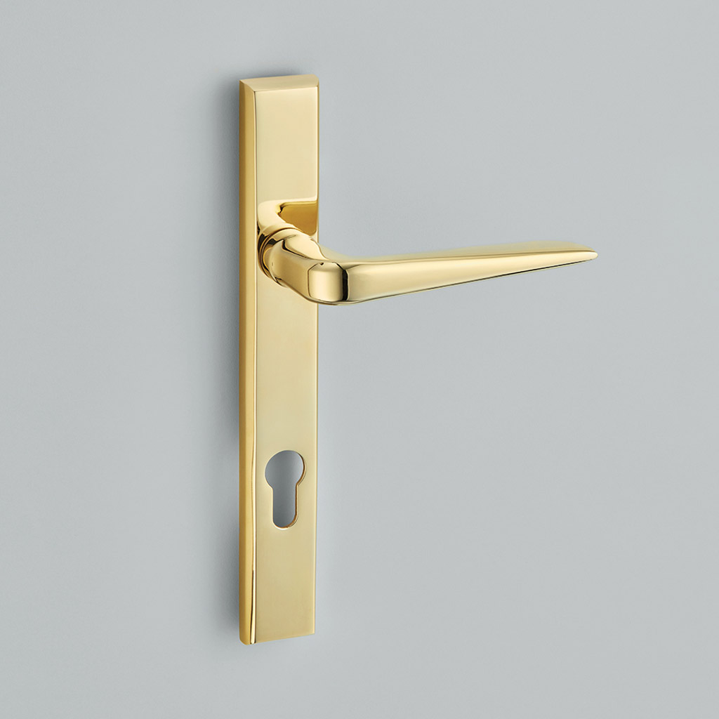 Celeste Multipoint Door Handle on Pillow Backplate